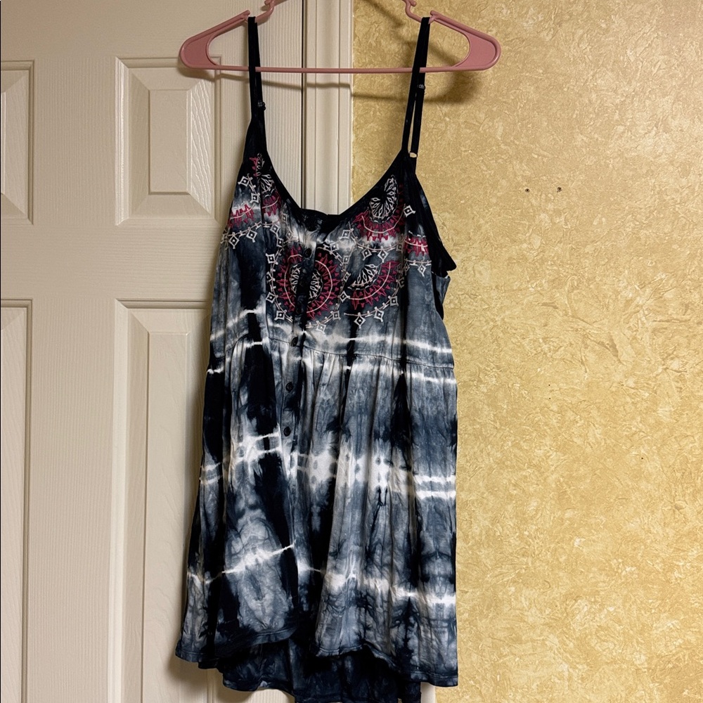 Torrid Blue Tie-Dye Top